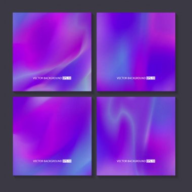 Renkli arka planlar ayarlayın. Vektör örgü şablonu.