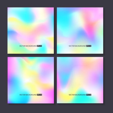 Renkli arka planlar ayarlayın. Vektör örgü şablonu.