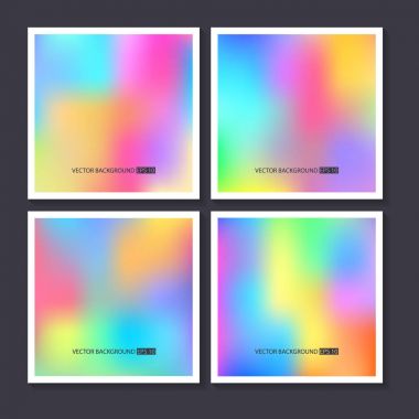 Renkli arka planlar ayarlayın. Vektör örgü şablonu.