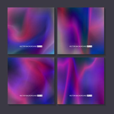 Renkli arka planlar ayarlayın. Vektör örgü şablonu.