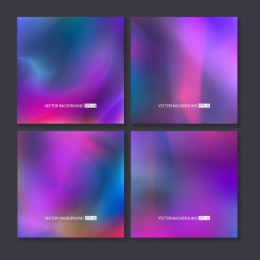 Renkli arka planlar ayarlayın. Vektör örgü şablonu.