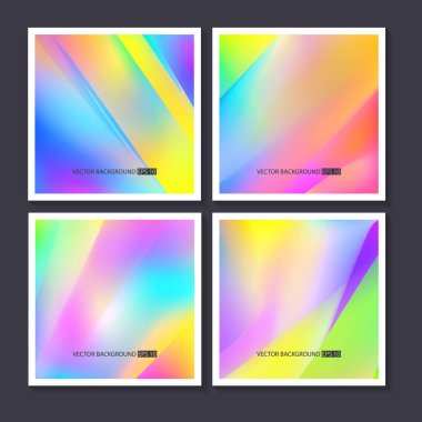 Renkli arka planlar ayarlayın. Vektör örgü şablonu.