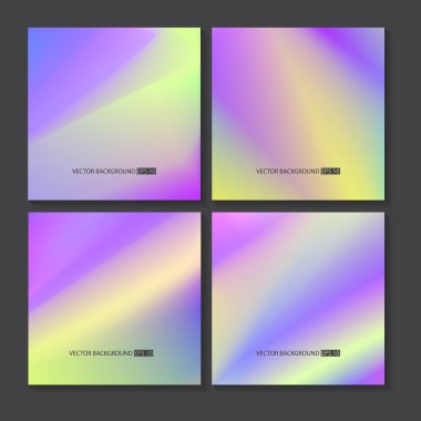 Renkli arka planlar ayarlayın. Vektör örgü şablonu.