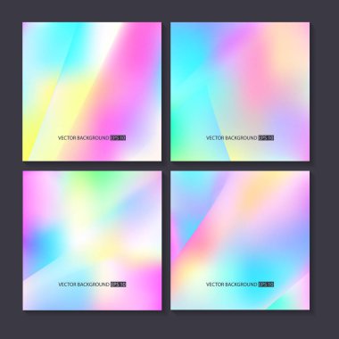 Renkli arka planlar ayarlayın. Vektör örgü şablonu.