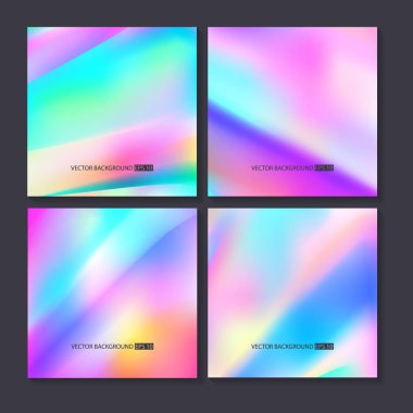 Renkli arka planlar ayarlayın. Vektör örgü şablonu.