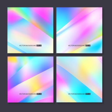 Renkli arka planlar ayarlayın. Vektör örgü şablonu.