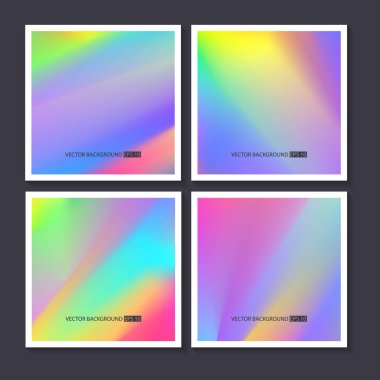 Renkli arka planlar ayarlayın. Vektör örgü şablonu.