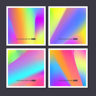 Renkli arka planlar ayarlayın. Vektör örgü şablonu.