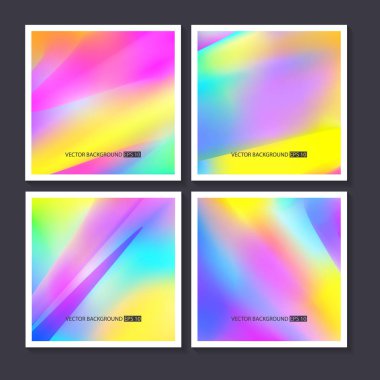 Renkli arka planlar ayarlayın. Vektör örgü şablonu.