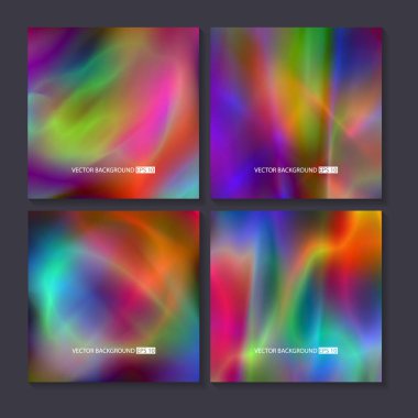 Renkli arka planlar ayarlayın. Vektör örgü şablonu.