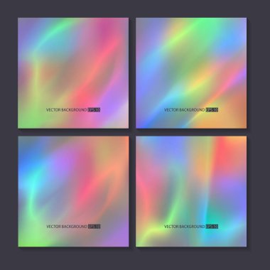 Renkli arka planlar ayarlayın. Vektör örgü şablonu.