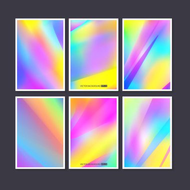 Hologram parlak renkli arka plan.