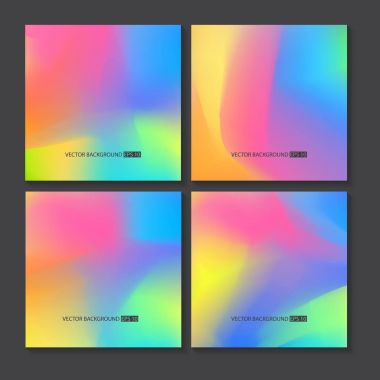 Renkli arka planlar ayarlayın. Vektör örgü şablonu.