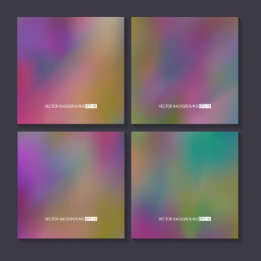 Renkli arka planlar ayarlayın. Vektör örgü şablonu.