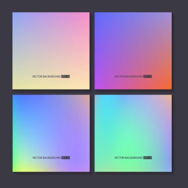 Renkli arka planlar ayarlayın. Vektör örgü şablonu.