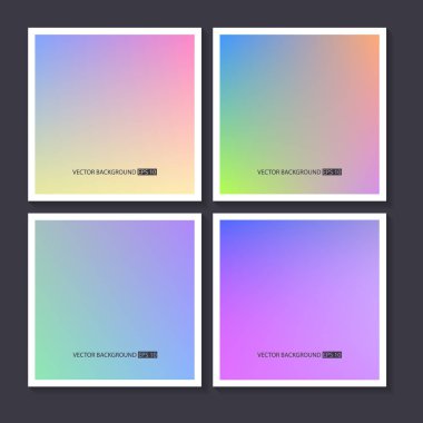 Renkli arka planlar ayarlayın. Vektör örgü şablonu.