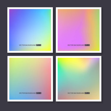 Renkli arka planlar ayarlayın. Vektör örgü şablonu.