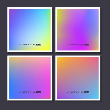 Renkli arka planlar ayarlayın. Vektör örgü şablonu.