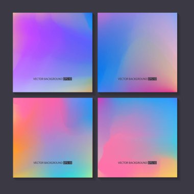 Renkli arka planlar ayarlayın. Vektör örgü şablonu.