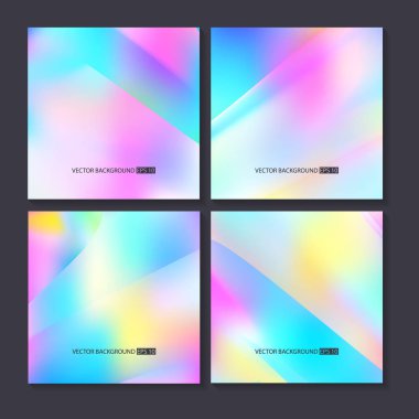 Renkli arka planlar ayarlayın. Vektör örgü şablonu.