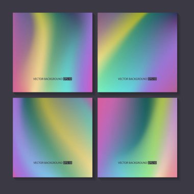 Renkli arka planlar ayarlayın. Vektör örgü şablonu.