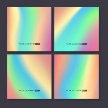 Renkli arka planlar ayarlayın. Vektör örgü şablonu.