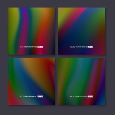 Renkli arka planlar ayarlayın. Vektör örgü şablonu.