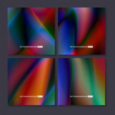 Renkli arka planlar ayarlayın. Vektör örgü şablonu.