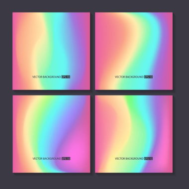 Renkli arka planlar ayarlayın. Vektör örgü şablonu.