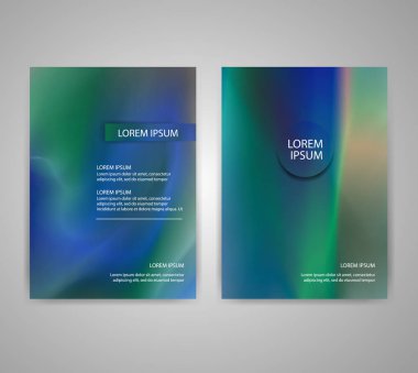 Renkli arka plan ile broşür el ilanı düzenleri