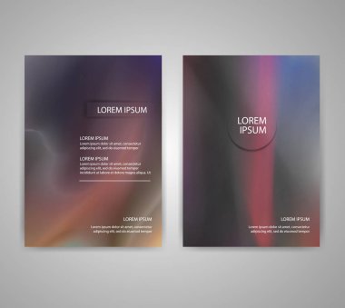 Renkli arka plan ile broşür el ilanı düzenleri