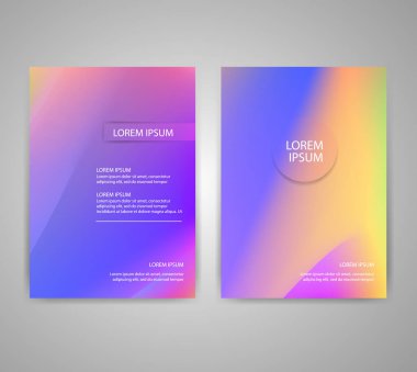 Renkli arka plan ile broşür el ilanı düzenleri