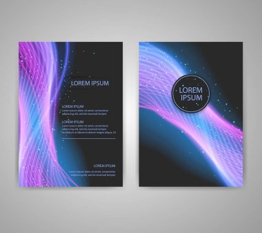 Renkli arka plan ile broşür el ilanı düzenleri