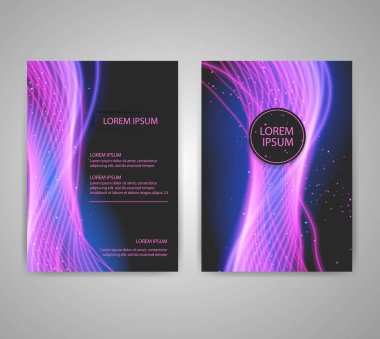 Renkli arka plan ile broşür el ilanı düzenleri