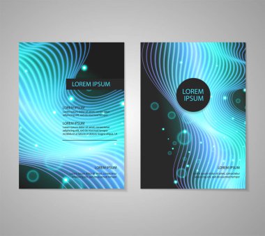 Renkli arka plan ile broşür el ilanı düzenleri