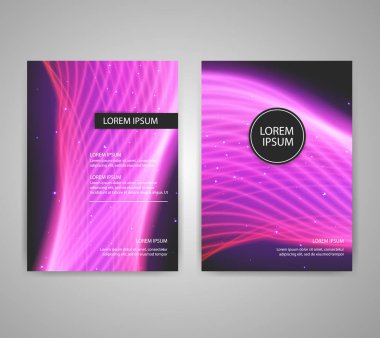 Renkli arka plan ile broşür el ilanı düzenleri