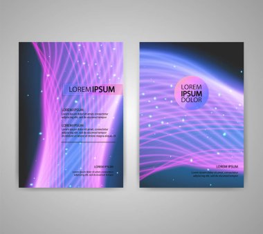 Renkli arka plan ile broşür el ilanı düzenleri