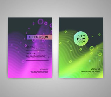 Renkli arka plan ile broşür el ilanı düzenleri