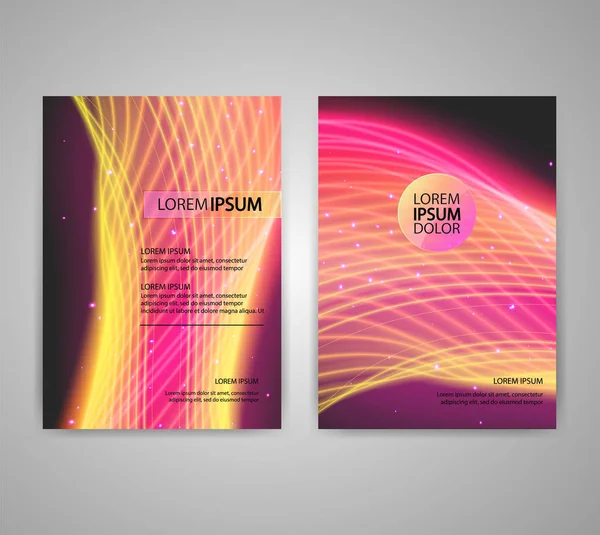 Renkli arka plan ile broşür el ilanı düzenleri