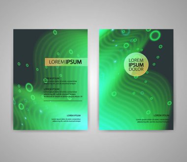 Renkli arka plan ile broşür el ilanı düzenleri