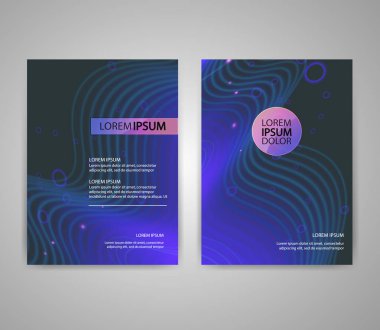 Renkli arka plan ile broşür el ilanı düzenleri