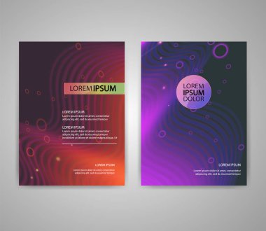 Renkli arka plan ile broşür el ilanı düzenleri