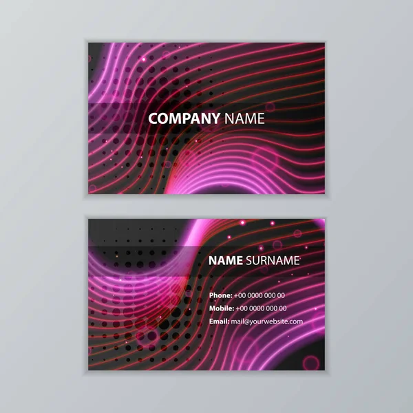 karanlık modern kartvizit tasarım şablonu