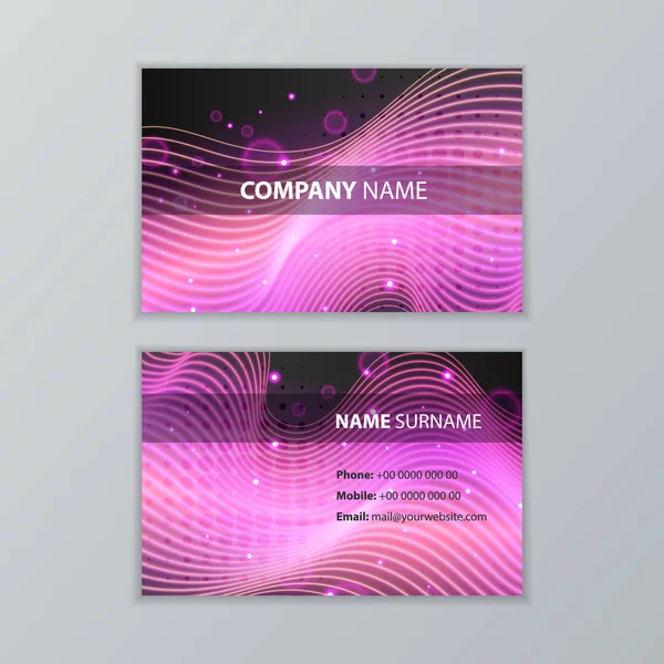 karanlık modern kartvizit tasarım şablonu