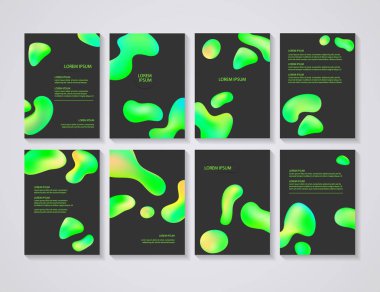 Renkli arka plan ile broşür el ilanı düzenleri