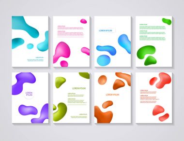 Renkli arka plan ile broşür el ilanı düzenleri