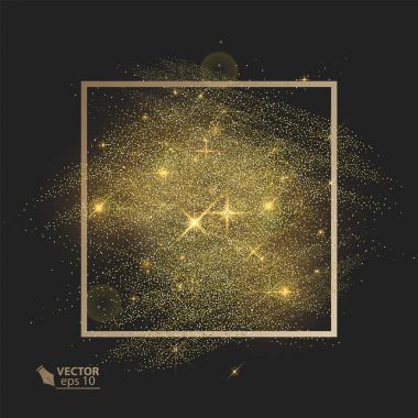 Parlak parlak, parlayan ışık efekti