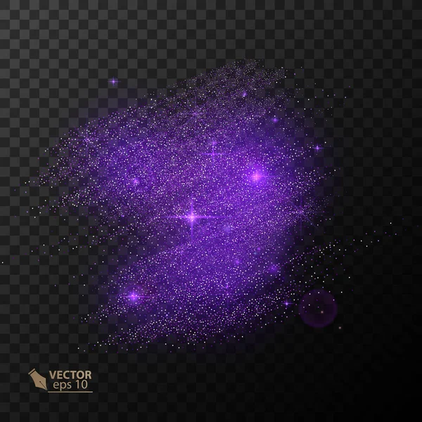 Parlak parlak, parlayan ışık efekti