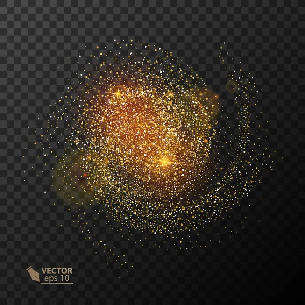 Parlak parlak, parlayan ışık efekti