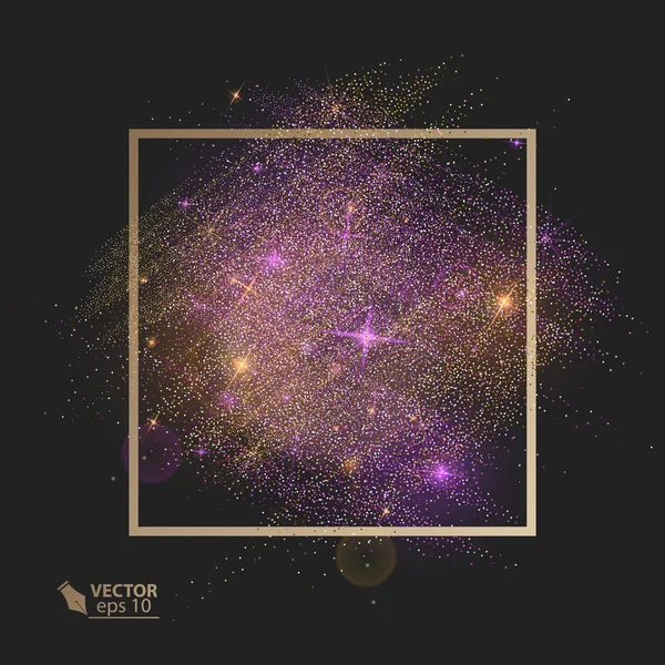 Parlak parlak, parlayan ışık efekti